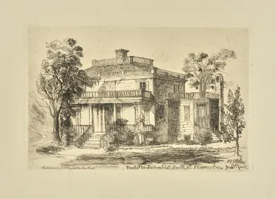 Front Of The Joshua Hett Smith House At Haverstraw New York