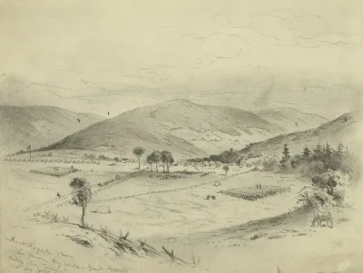 Front Royal Va The Union Army Under Banks Entering The Town