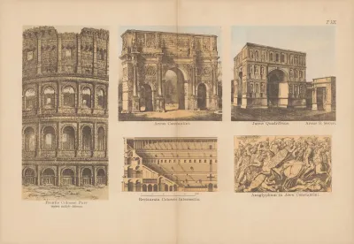 Frontis Colossei Pars Arcus Constantini Janus Quadrifrons
