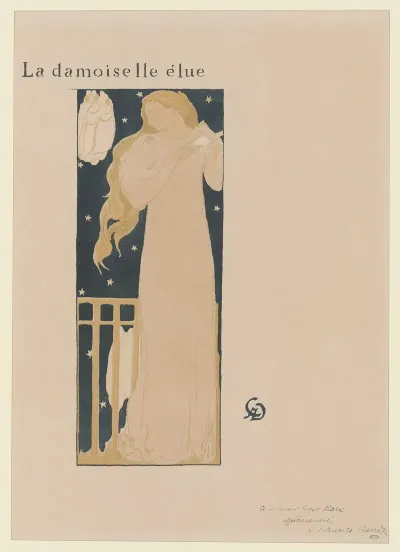 Frontispice Pour La Damoiselle Elue De Dante Rossetti Et Claude Debussy
