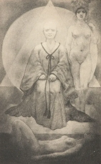 Frontispiece Voor Le Solitaire De La Lune Van Francois De Curel