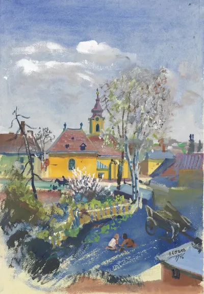 Fruhjahr 1946 In Ober St Veit Blick Auf Die Pfarrkirche
