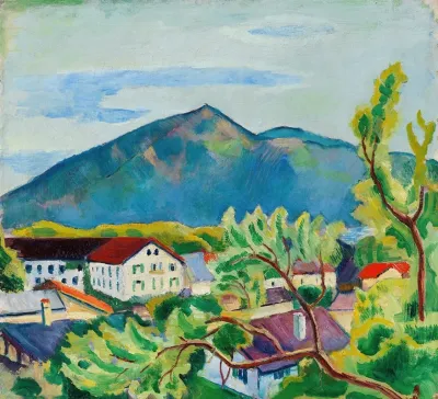Fruhlingslandschaft In Tegernsee