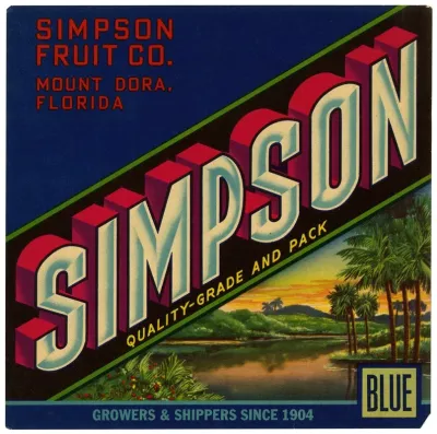 Fruit Label For Simpson Blue 2