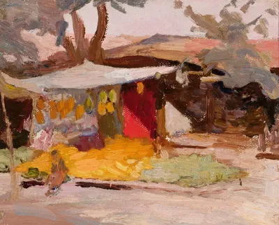 Fruit Market From The Journey To Turkestan