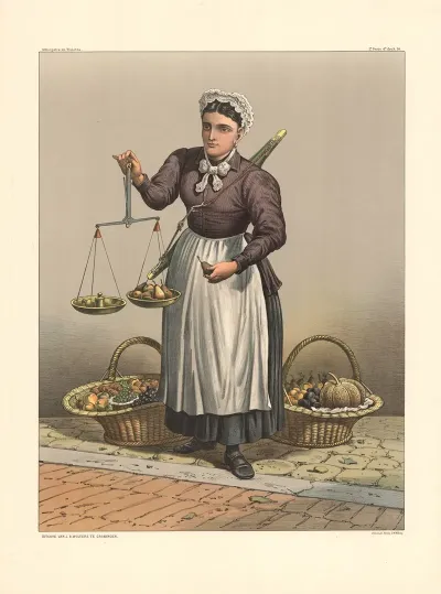 Fruit Vendor On The Street