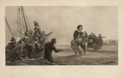 Fugitives For Conscience Sake Leaving The Flemish Coast For America