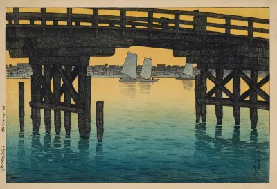 Fukagawa Kaminohashi Kaminohashi Bridge In Fukagawa