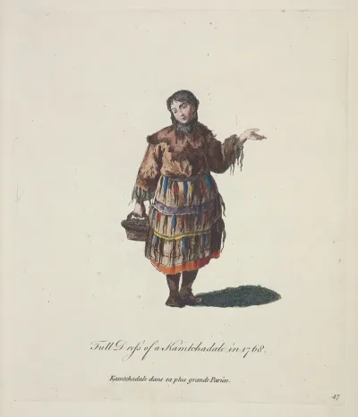 Full Dress Of A Kamtchadale In 1768 Kamtchadale Dans Sa Plus Grande Parure