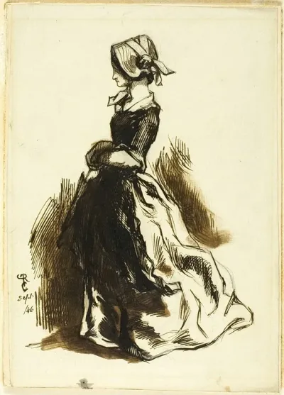 Full Length Portrait Of A Woman