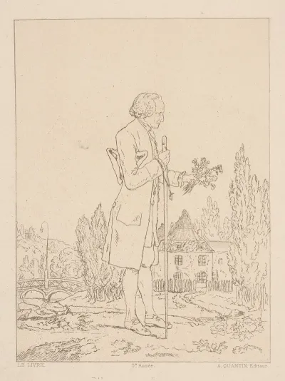 Full Length Portrait Of J J Rousseau