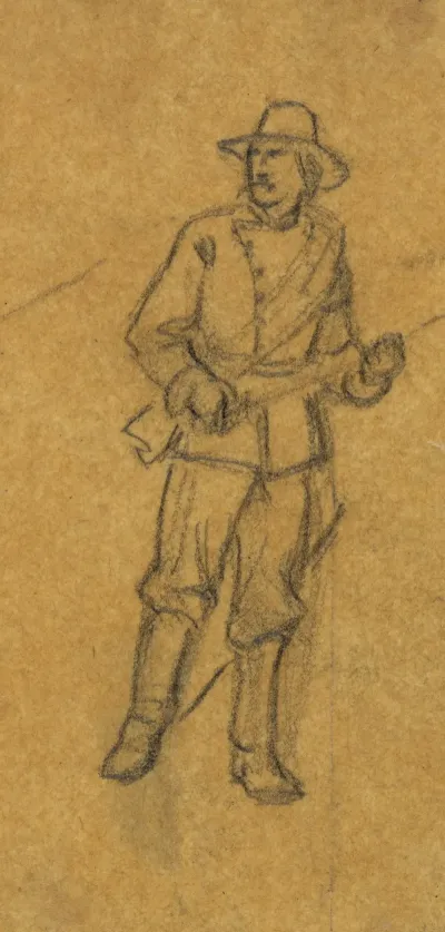 Full Length Portrait Of Soldier