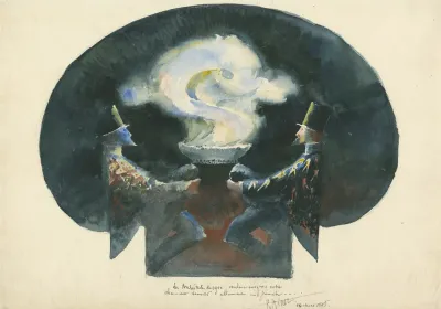 Fuller Depicted As Bright S Swirl Of Cloud