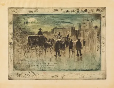 Funeral Procession On The Boulevard De Clichy