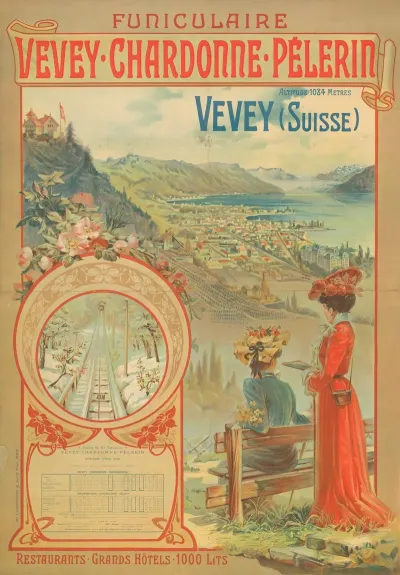 Funiculaire Vevey Chardonne Pelerin Vevey Suisse