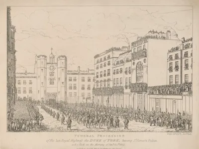 Furneral Procession Of His Late R H The Duke Of York Leaving St Jamess Palace