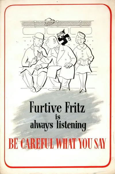 Furtive Fritz Is Always Listening Be Careful What You Say