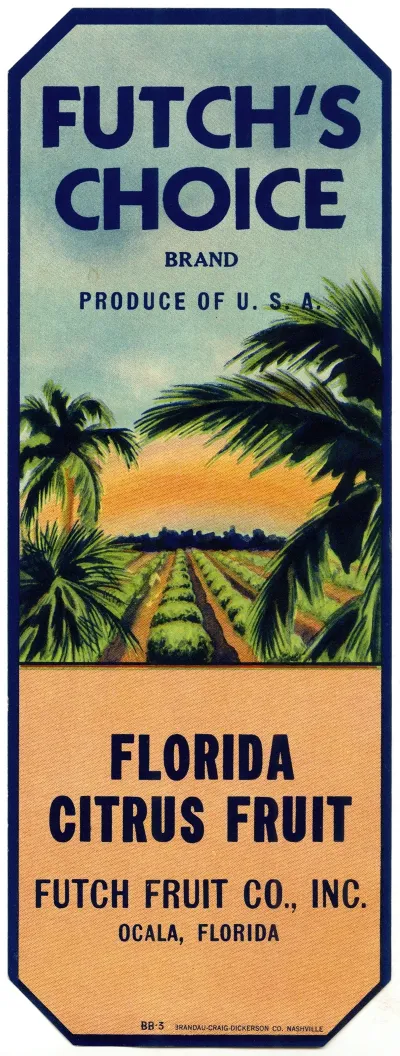 Futchs Choice Citrus Label