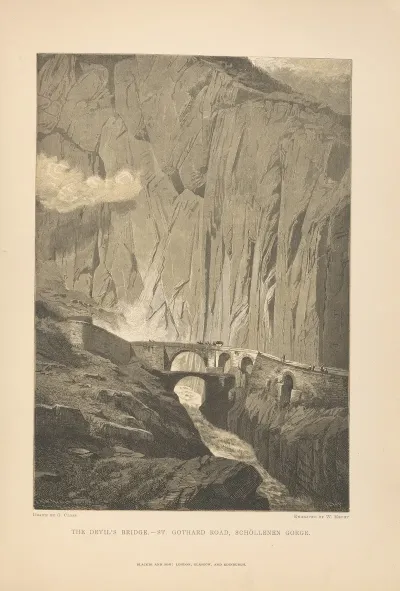 G closs The devils bridge St gothard road schollenen
