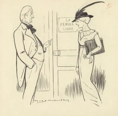 Gabriel Signoret Et Jeanne Provost Dans La Femme Seule Deugene Brieux
