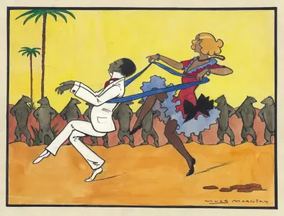 Gaby Deslys Et Harry Pilcer Dans La Revue De Marigny De Michel Carre Et Andre Barde