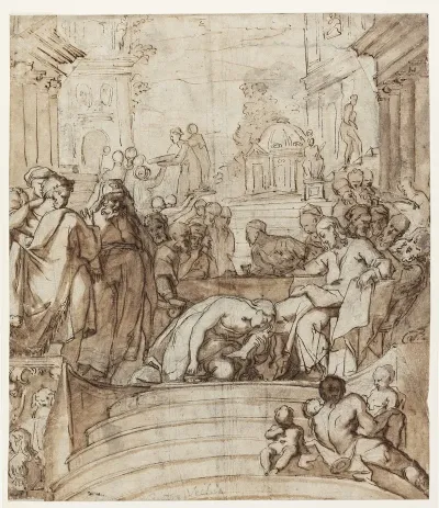 Gaestebuddet I Betania Maria Salver Jesu Fodder Og Torrer Dem I Sit Har Johs123