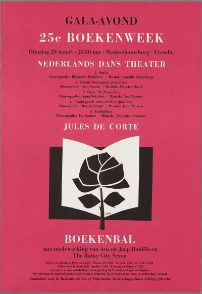 Gala Avond 25e Boekenweek Dinsdag 29 Maart Boekenbal