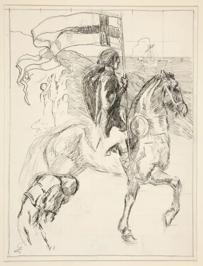Galahad Departs Study For The Quest Of The Holy Grail 2