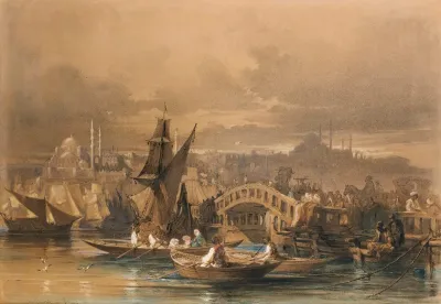 Galata Bridge Constantinople