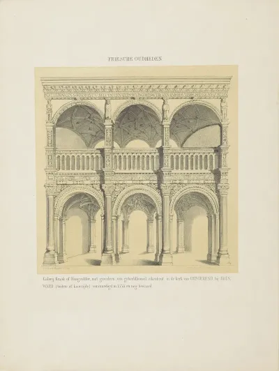 Galerij Met Gewelven In De Kerk Van Oosterend Galerij Kraak Of Hangzolder Met Gewelven