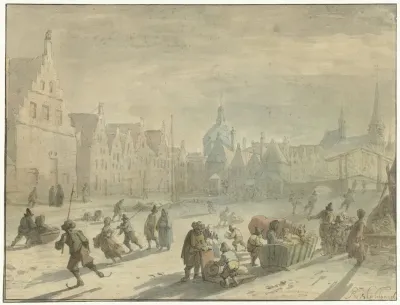 Galgewater In Leiden Met Ijsvermaak