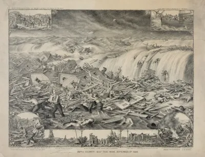Galvestons Awful Calamity Gulf Tidal Wave September 8th 1900