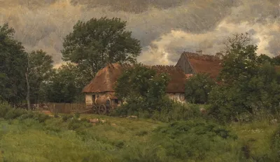 Gamle Udbygninger Ved En Herregard