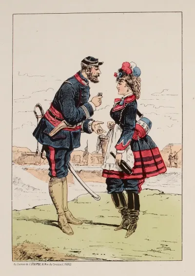Garde Nationale Sedentaire Officier Cantiniere