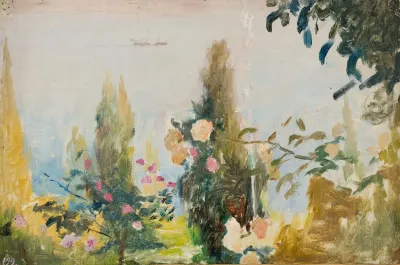 Garden Of The Bakhchi Dere Villa In Yalta From The Journey To Crimea