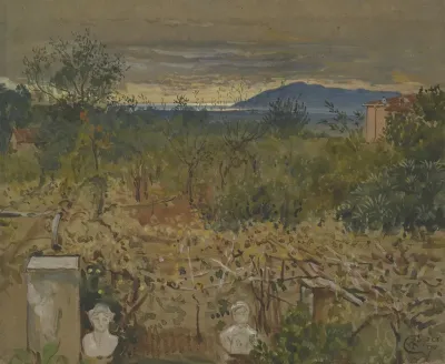 Garden With Ruins