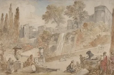 Gardens Of The Villa Deste At Tivoli