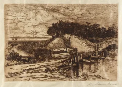 Gardiners Bay L I Seen From Fresh Pond