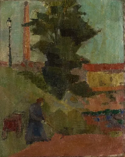 Gardner In A Park