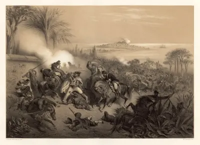Garibaldi Et Les Volontaires Italiens Episode Du Combat De Melazzo 21 Juillet 1860