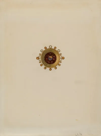 Garnet Earring