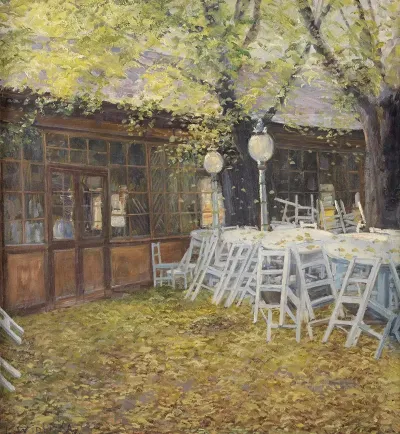 Garten Des Gasthauses Zum Blumenstock Im Prater
