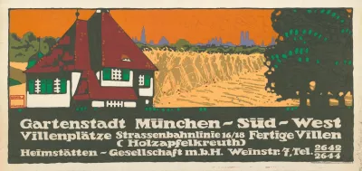 Gartenstadt Munchen Sud West Heimstatten Gesellschaft