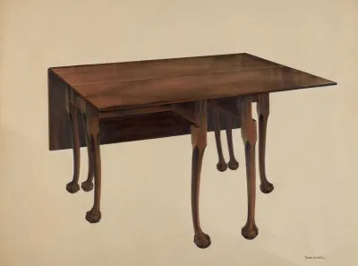 Gate Legged Table Ball Claw Feet