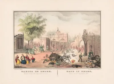 Gate Of Belen Mexico The 13th September 1847