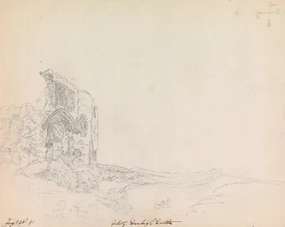 Gate Of Denbigh Castle Wales