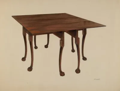 Gatelegged Table Ball Claw Feet