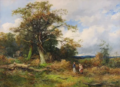 Gathering Firewood In Sutton Park Birmingham