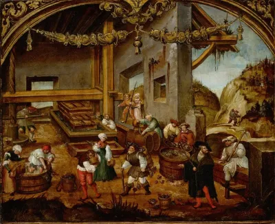 Gathering Grapes And Making Wine September From A Cycle Of The Labours Of The Months