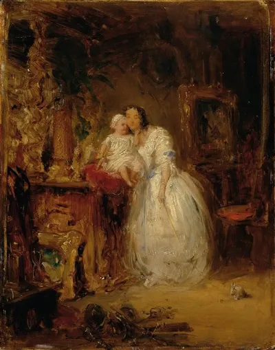 Gattin Und Tochter Des Kunstlers